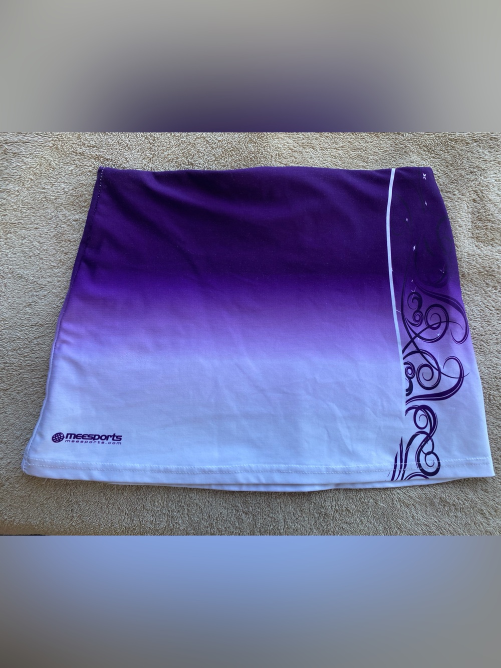 Y2K Cyber Ombre Purple True Micro Mini Skirt Custom Cheer Shell Small
